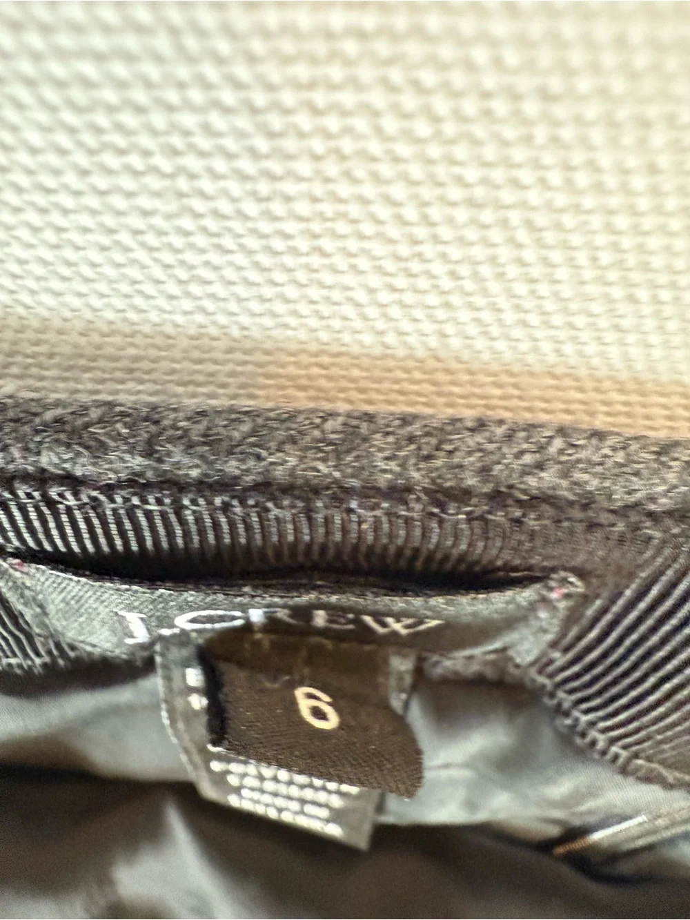 J. Crew Gray 100% Wool Pencil Skirt